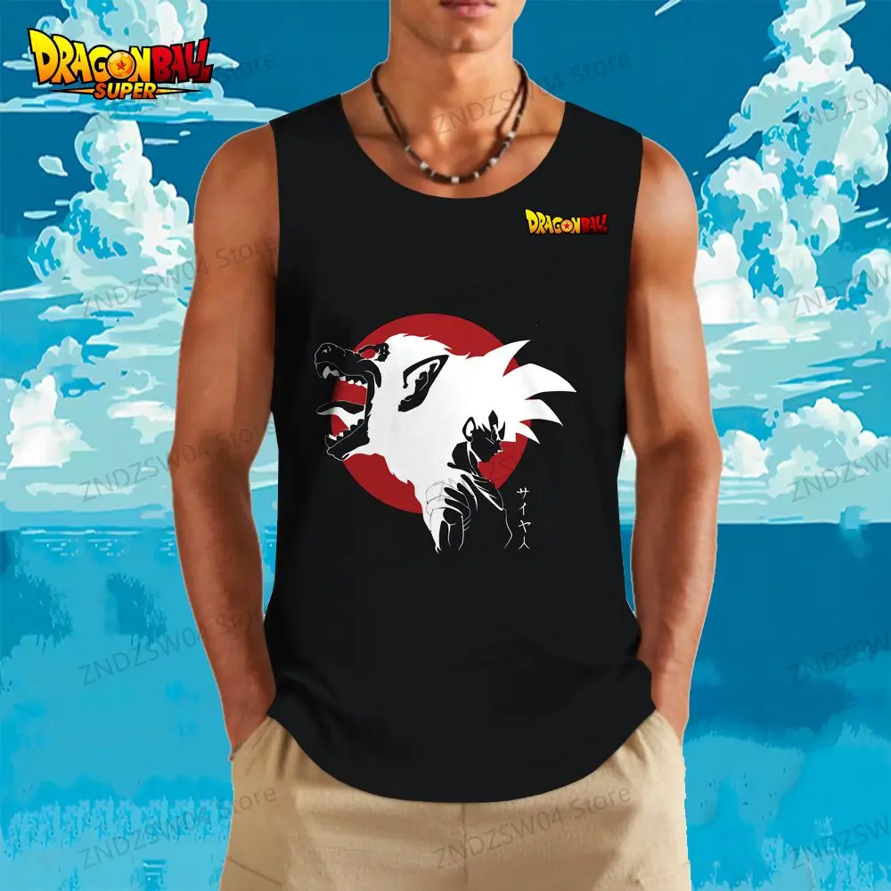 Мужская/детская майка Goku летняя безрукавка с рисунком дракона жемчуга Z Vegeta 2024