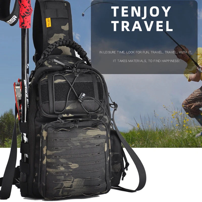 HAN WILD Chest Bag Military 1000D Nylon Waterproof Men Tactical Waist Pack Leg Travel Belt Bag Hiking Hunting Camping Cycling