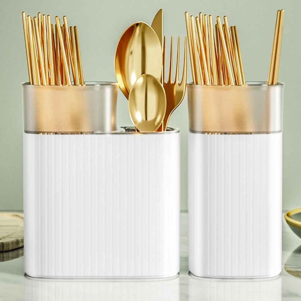 

2022 полка большой емкости для ложек, вилок и палочек, полка для хранения с двойной сливной полкой, кухонная бытовая стойка для посуды, органай...