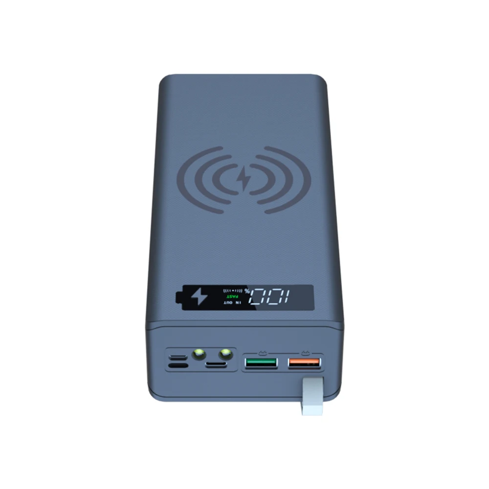 

Diy Battery Charge Storage Box Dual USB Micro USB Type C Power Bank Shell 5V DIY 16*18650 Case Battery Without Battery