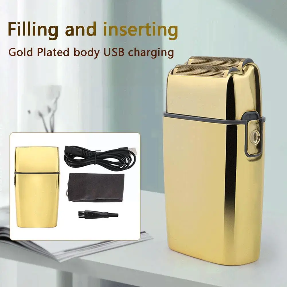 

Metal Electric Reciprocating Men's Fast Charging Mini With Storage Portable Bag Electric Usb Shaver R7w4