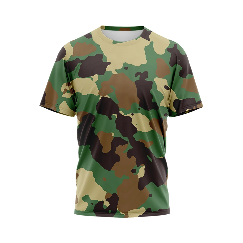 

New Summer Fashion Camouflage T-shirt Men Casual O-neck Cotton Streetwear T Shirt Men Gym Short Sleeve T Shirt Tops