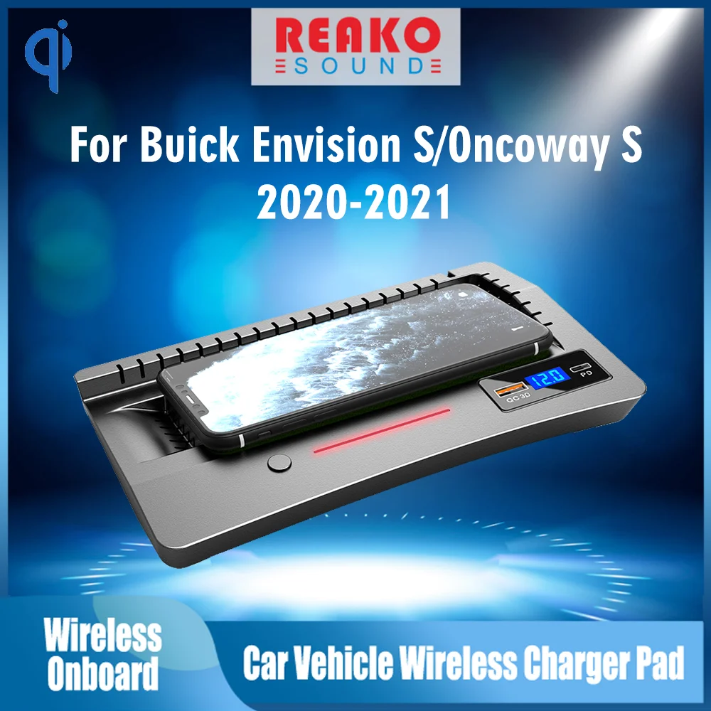 

15W For Buick Envision S/Oncoway S 2020-2021 Car Wireless Charger Cigarette Lighter Installation Mobile Phone Fast Charg