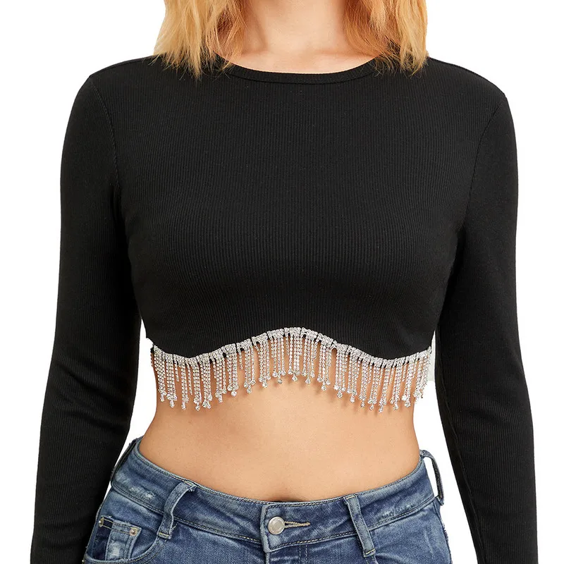 

Women Harajuku T-shirts Pullover Luxury Crop Top Korean y2k Vintage Clothes Fairy Grunge Long Sleeve Tees Clothing Streetwear