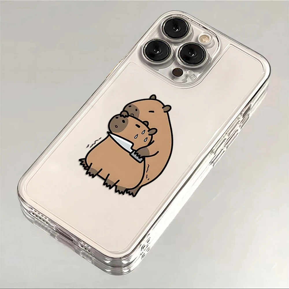 Cartoon Animal Capybara Phone Case For TECNO CAMON 30 20 POVA 6 5 SPARK 10 Infinix Smart 8 7 Note Hot 40 30i 20i Pro 5G