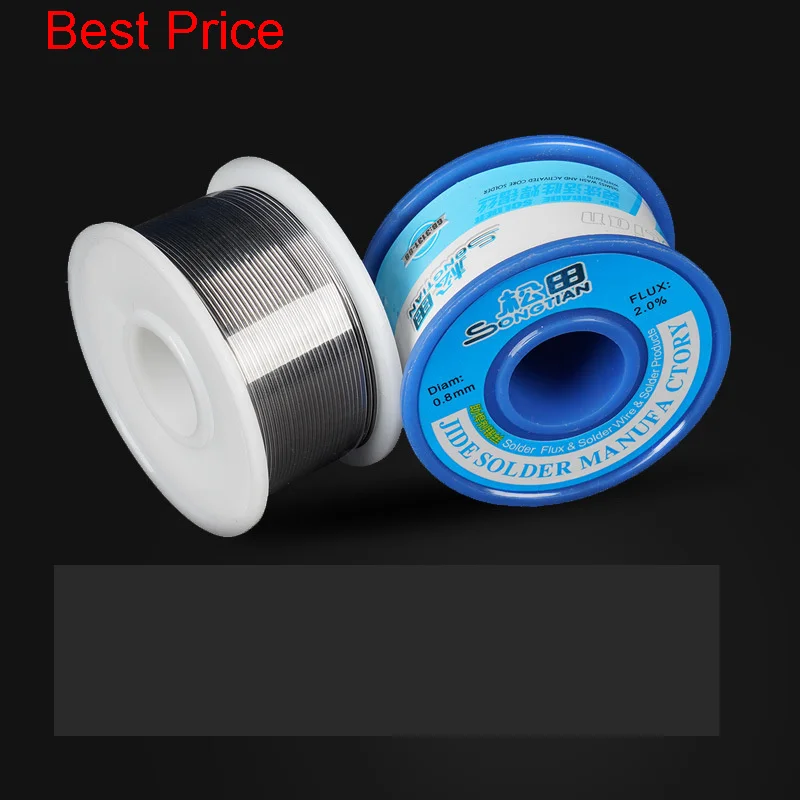 

200Pcs/lot 50G Tin Wire 0.8mm High Temperature Tin Wire 1.0mm High And Low Temperature Lead Tin Wire 13 Degrees