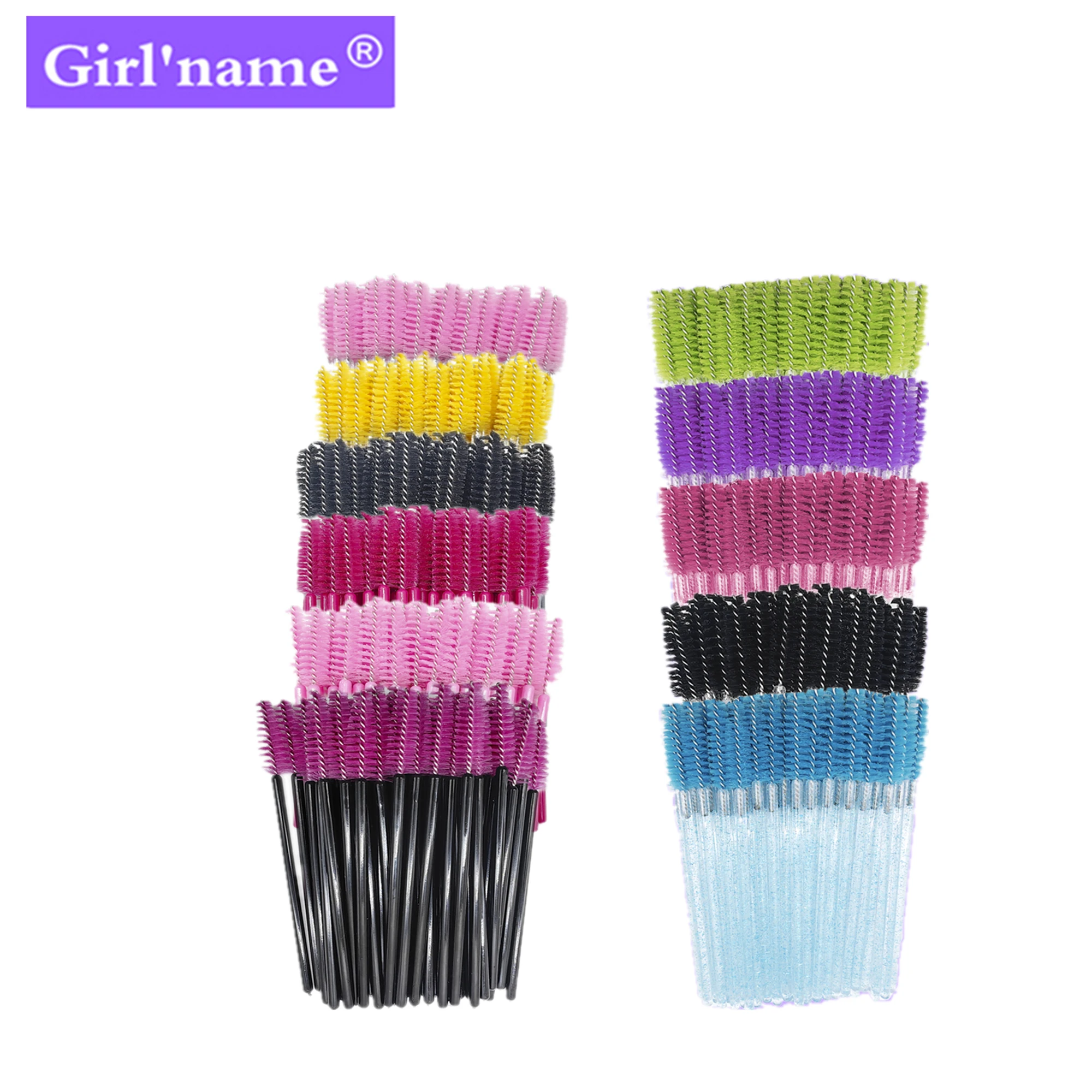 

Navina 50 Pcs Disposable Eyelash Brushes Mascara Wand Applicator Brush False Eyelash Remove Makeup Tools