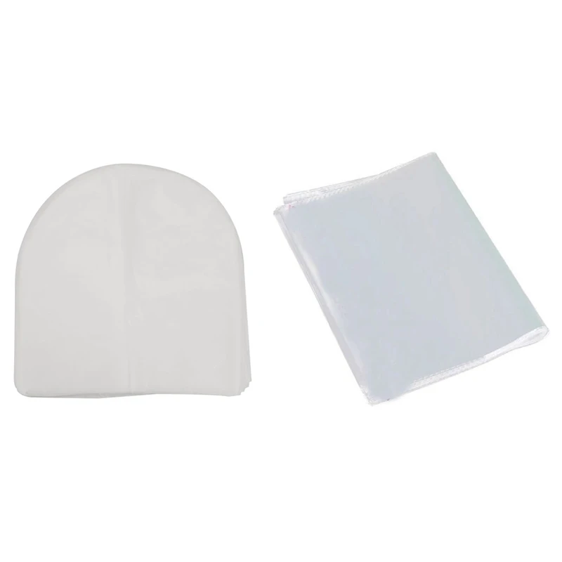 

100 шт. 12-дюймовые пластиковые пакеты с виниловой пластиной LP с 100 шт. LP 12-дюймовый наружный пакет, черная пластиковая сумка-конверт