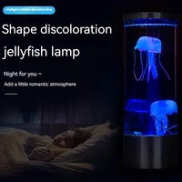 simulation aquarium night light usb powered led jellyfish light colorful discoloration atmosphere lights bedroom bedside lamp d