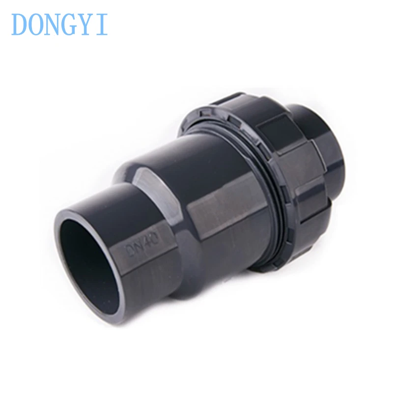 Шаровой обратный клапан UPVC Водяной обратного потока Промежуточный ПВХ труба DN15