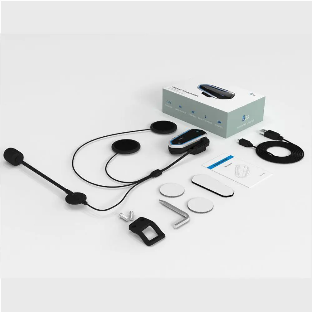 Bluetooth-гарнитура B35 мотоциклетная Водонепроницаемая с поддержкой Bluetooth 4 1 и FM-радио
