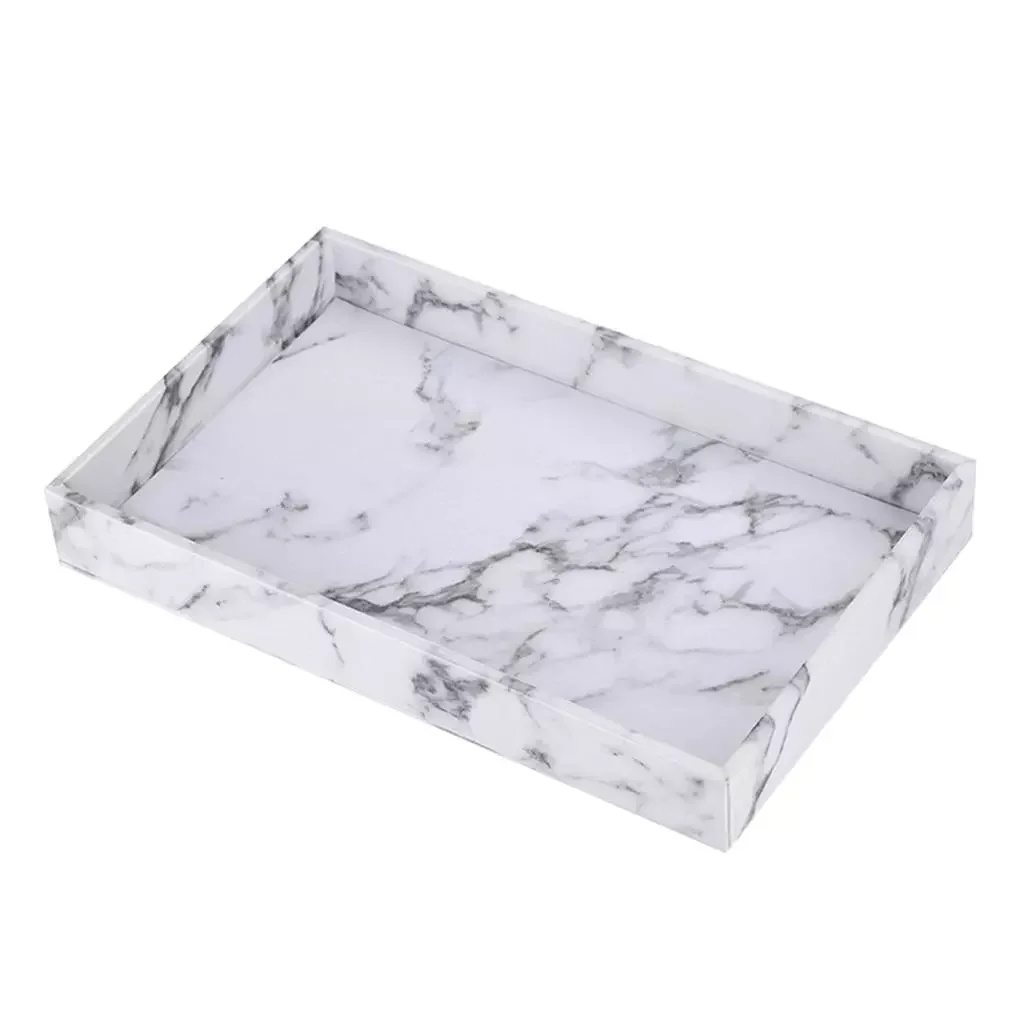 

Поднос под мрамор для сервировки десертов и кофе, 33x20, 5 см