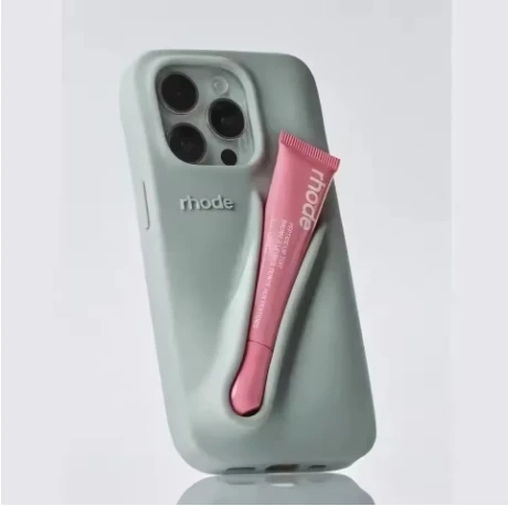 Осеннее издание новый держатель для губ Rhode DIY мягкий силиконовый чехол iPhone 16 15 14 13