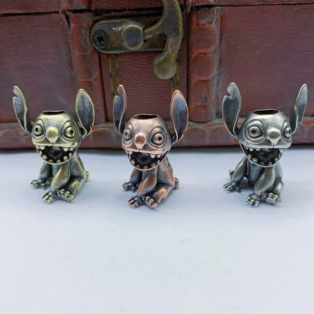 

Planet Alien Baby Figurines Brass Knife Beads Lanyard Pendants EDC Paracord Hangings Jewelry DIY Outdoor Tool Charms Accessories