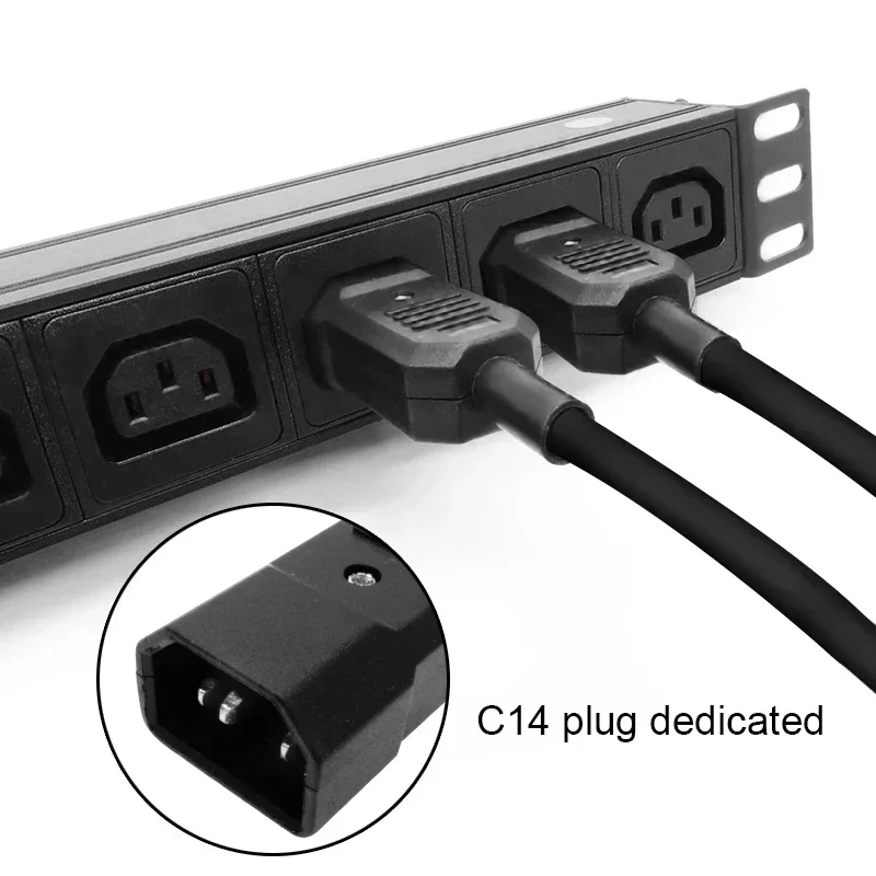 Удлинитель питания PDU с цифровым дисплеем амперметр C13 6 точек на выходе
