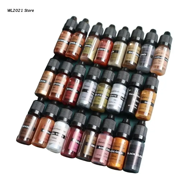 

Epoxy Resin Pigment 24Colors UV Epoxy Resin Dye Liquid for UV Resin Coloring