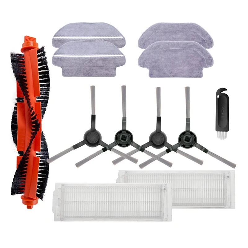 

TOP!-Hepa Filter Main Side Brush Mop Rag Cloth For Xiaomi Mijia Mop Pro STYTJ02YM Conga 3490 Viomi V2 PRO V3 SE Vacuum Parts