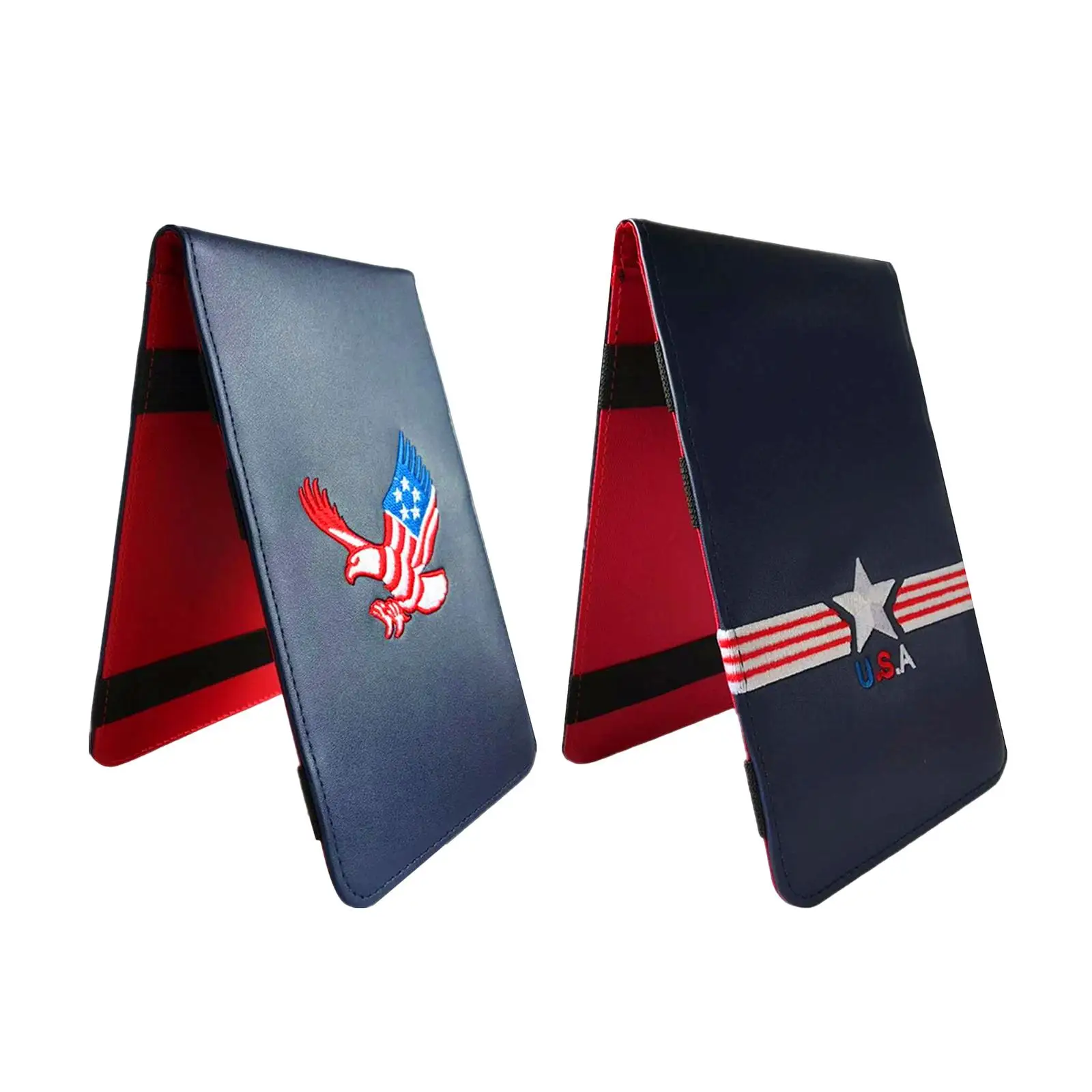 

sfcautoparts Golf Performance Scorecard Holder Embroidered Quality PU Leather