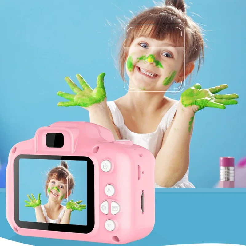 

Детская цифровая мультяшная мини SLR Спортивная камера игрушка 2-дюймовый экран HD спортивная мини-камера видео может использоваться в качестве подарка на день рождения