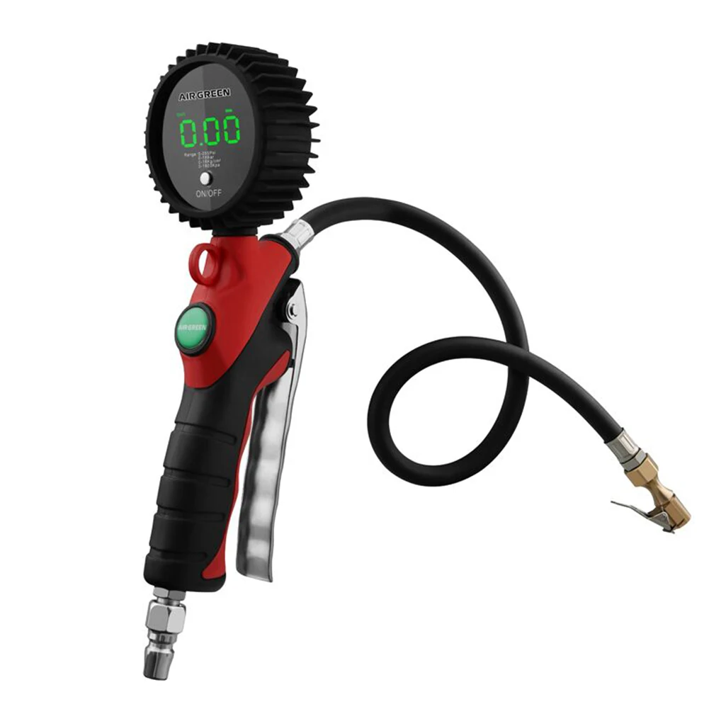 

Автомобильный манометр для измерения давления в шинах, прибор для измерения давления в шинах, 0-18 бар/0-255 фунт/кв. Дюйм