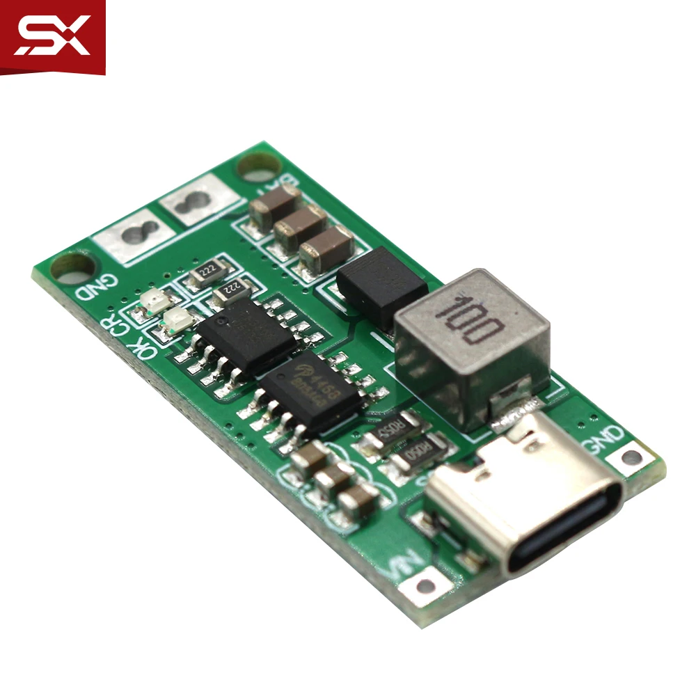 Type-C BMS 2S 3S 4S 1A 2A 4A 18650 плата зарядного устройства для литиевых батарей USB C