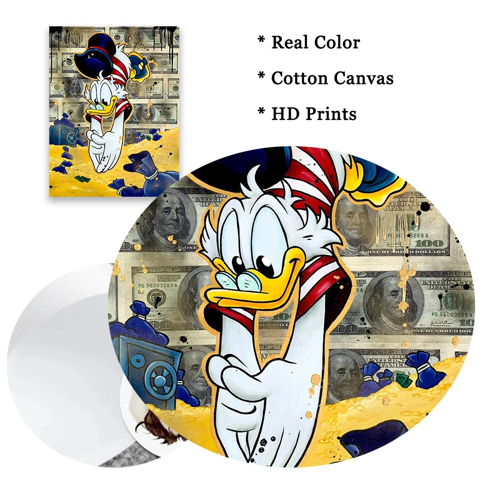 MINISO Постер &quotСкрудж Макдук художественный успех&quot на холсте