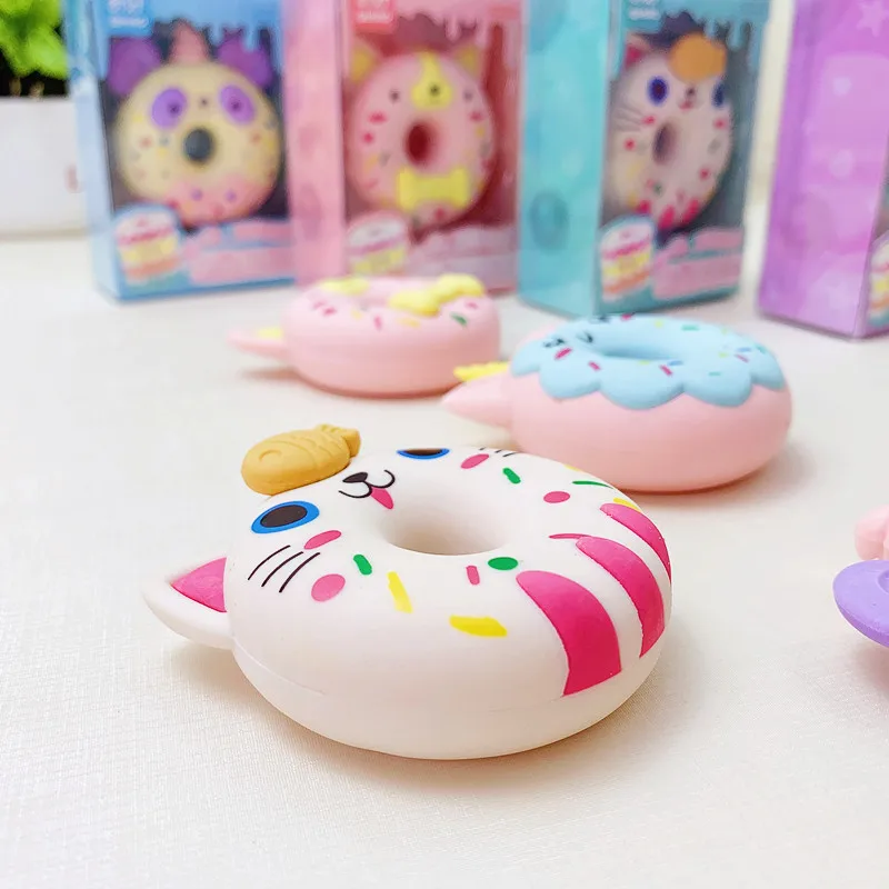Мультяшный ластик Пончик милая форма детский студенческий подарок |