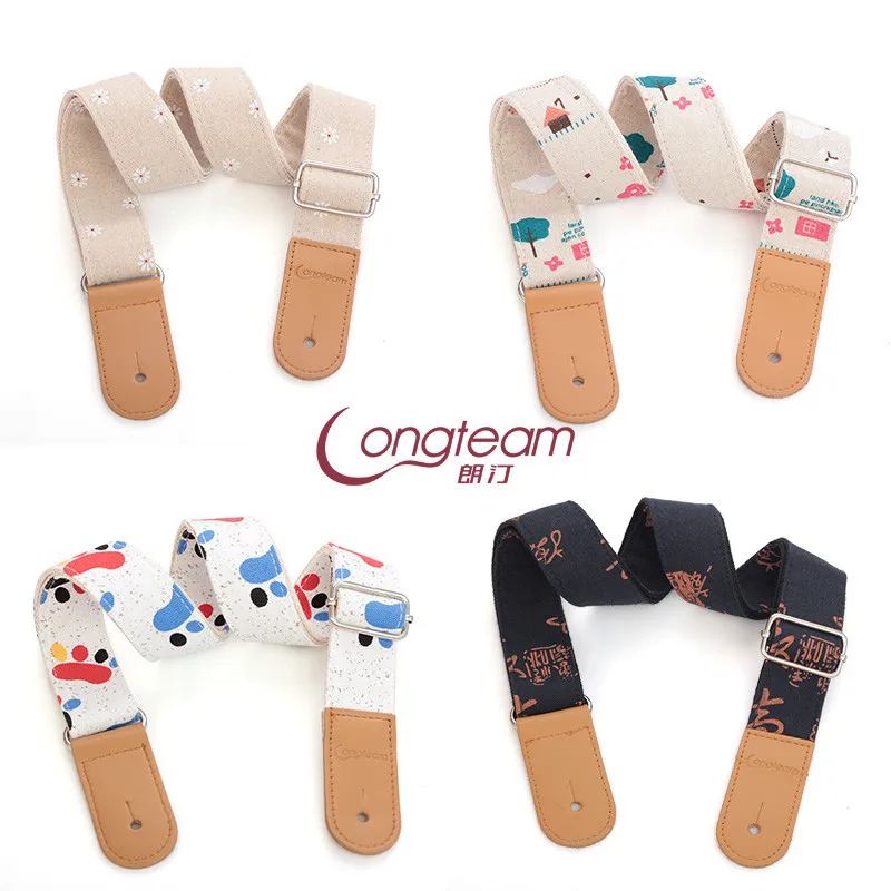 

Ukulele Strap Cotton Linen Literary Fan Ukulele Shoulder Strap Ukulele Strap Oblique Cross Piano Strap Instrument Accessories