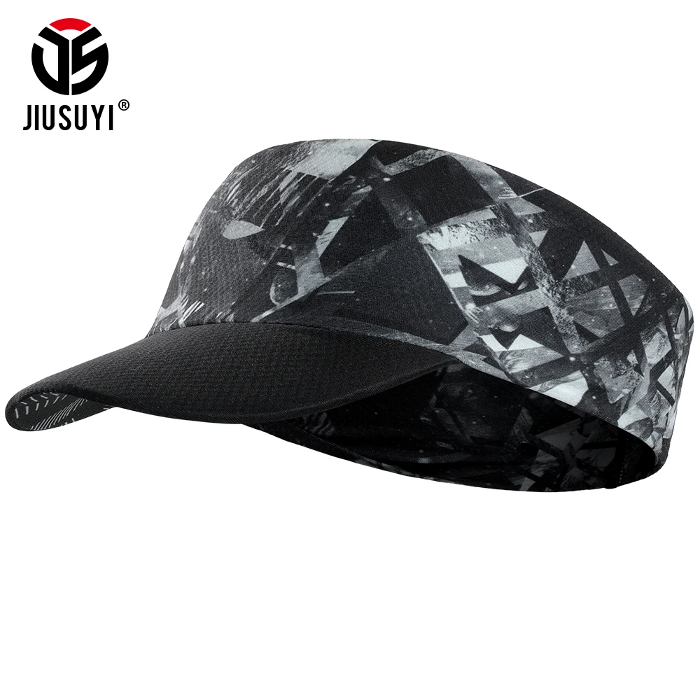 

Summer Print Empty Top Hat Sunscreen Quick-dry Visor Sun Cap Sports Running Fishing Marathon Tennis Cycling Headgear Men Women
