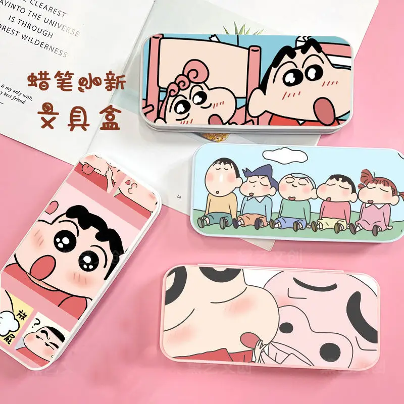 

20,5*9,3*3 см мультяшный Crayon Shin-Chan канцелярский бокс, чехол для карандашей, простой многофункциональный чехол для хранения для девочек, подарки на день рождения