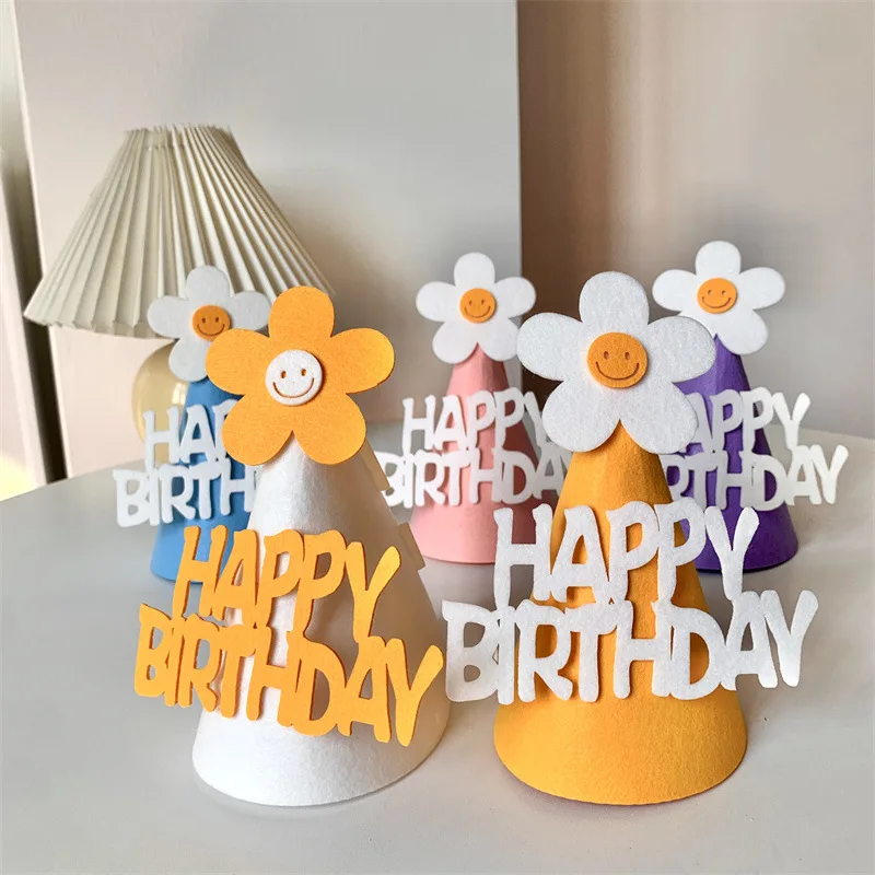 Шапка для дня рождения Корейская шапка маленькая с цветами украшение реквизит