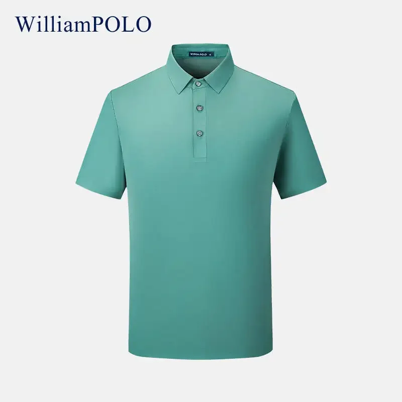 Мужские дизайнерские высококачественные однотонные мужские рубашки поло с