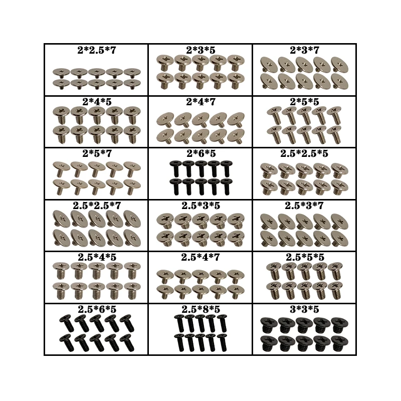 

Laptop Screw Set for DELL Sony Toshiba Lenovo Samsung ACER ASUS MSI HP IBM Hard Disk SATA Notebook Computer Repair Screws Kit