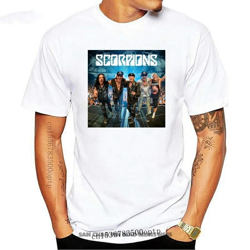 

Мужская черная футболка Scorpion Crazy World Tour 2020, размеры от S до 4Xl