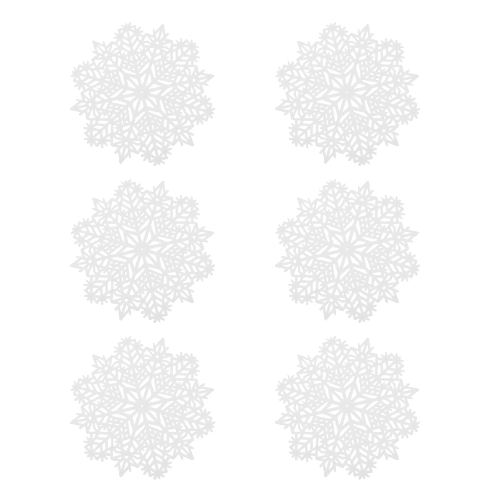 

Coasters Mat Cup Christmas Snowflake Holiday Pad Table Mug Hot Placemattrivet Winter Decor Pads Festive Drink Insulation Desktop