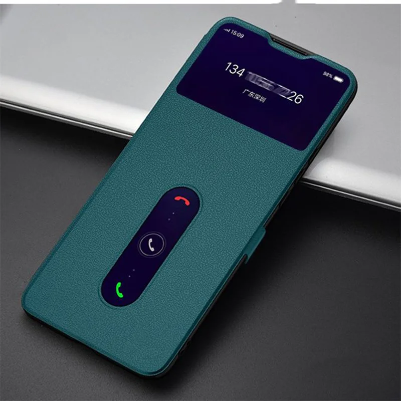 Чехол для Vivo V23 5G Роскошь Окно просмотра Стенд Кожа Чехол-флип V 23 V2130 V2303 телефона