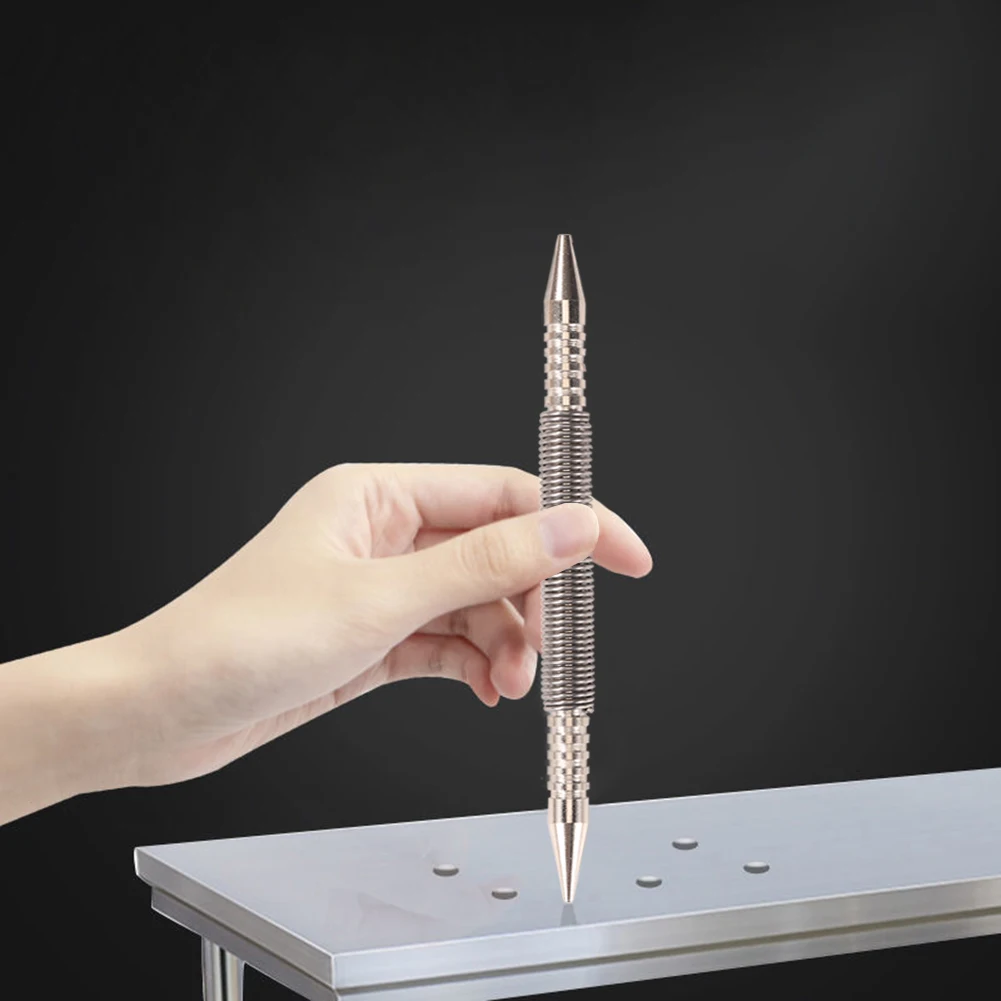

Hammerless Nail Set Door Hinge Pin Removal Spring Tool Holes Center Punch Painters Kits Woodwork Drill Bit Door Pin Removal Tool
