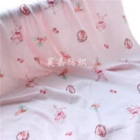 2022 new double gauze crepe sewing fabric cotton 100 fabric for dress