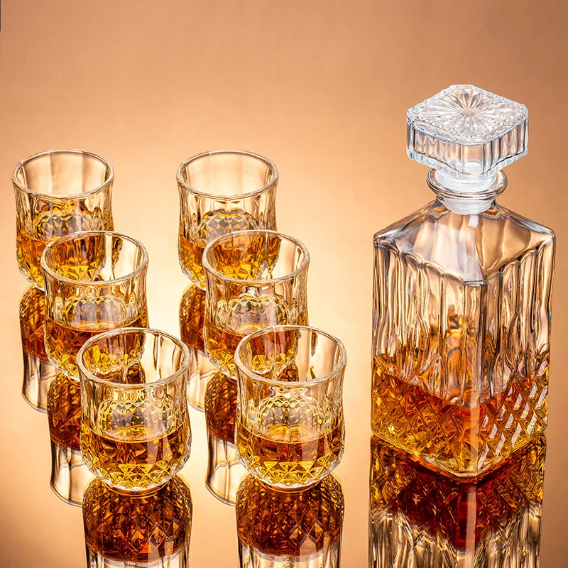 

Wine Glass Bar Sets Bartender Whisky Tools Carafe Bar Sets Alcohol Dining Room Champagne Decanter Vino Drink Accessories WSW40XP