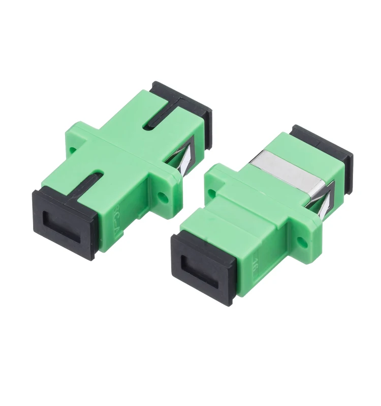 100PCS Fiber Optic Connector Adapter SC/APC Single-Mode Flange Singlemode Simplex Coupler