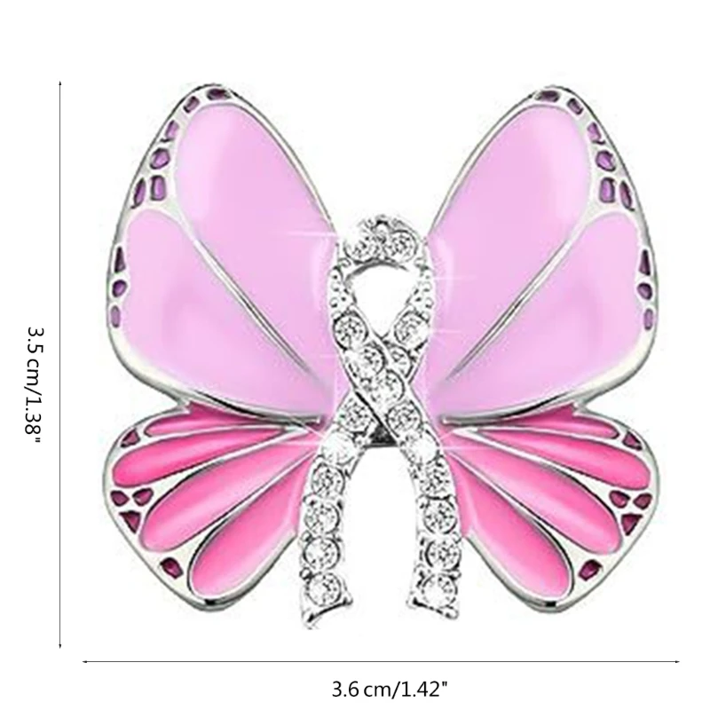 1/10 шт. брошь с розовой лентой булавки для осведомленности о раке молочной железы