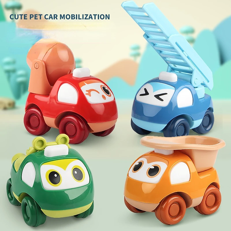 

Infant Cartoon Toy Car Boys Inertia Automotive Fire Engineering Vehicle Toys Intellectual Development Early Education Toy Gifts