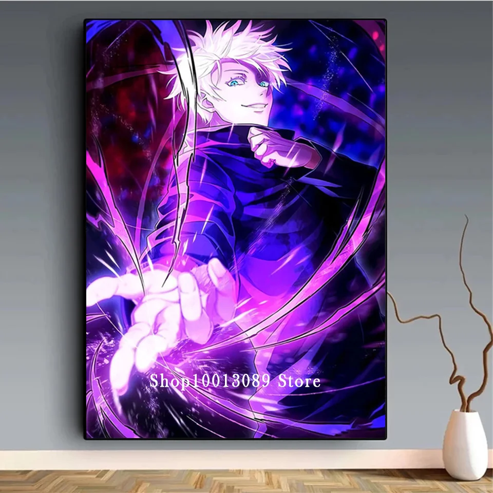 

Cross Stitch Kit Japanese Anime Full Square Round Drill Diy Diamond Painting Boy Room Decor Diamond Embroidery Mosaic Rhinestone