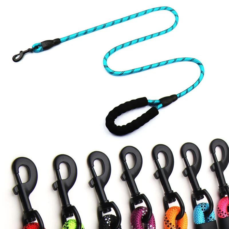 

150cm Small Dog Leash with Soft Sponge Handle Reflective Lead Leashes For Puppy Pet Walking Training Pet Supplies Chihuahua Pug