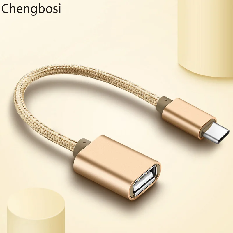 Кабель-адаптер 15 см Type-C OTG USB 3.1 Type C папа-USB 3 0 A мама |