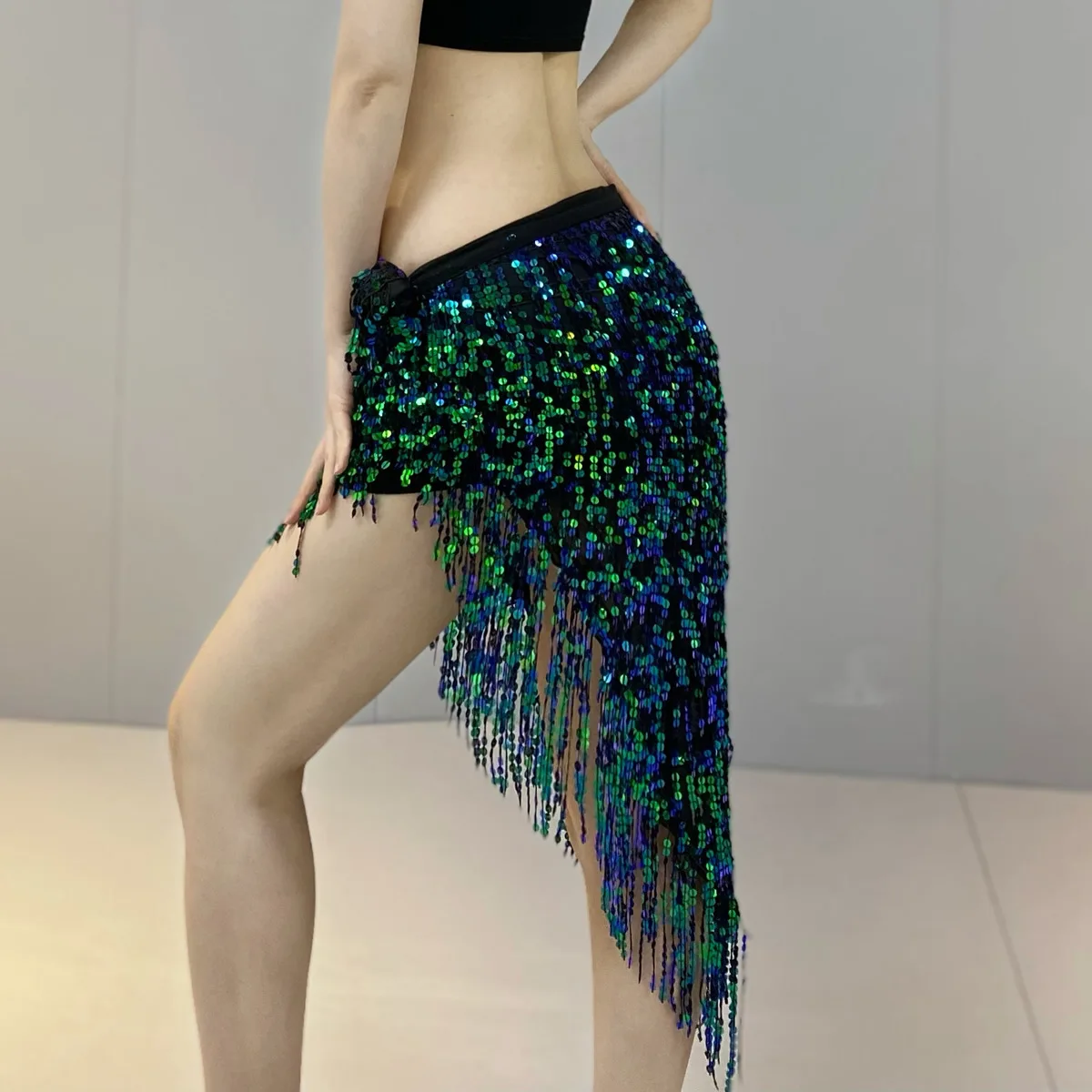 

Belly Dance Hip Scarf Women Belly Belt Dancing Wrap Handmade Sequin Tassel Bellydance Tribal Clothes Gypsy Costume Accessories
