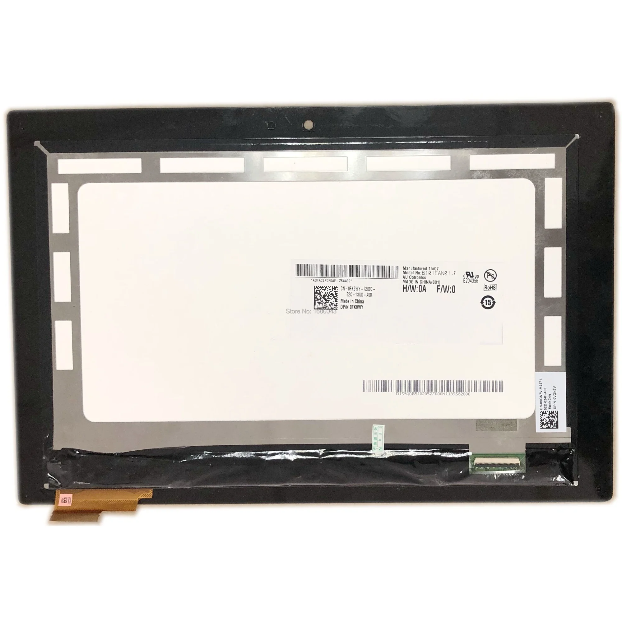 

B101EAN01.7 LCD LED Touch Screen Glass Digitizer Assembly For 10.1" Dell Venue 10 Pro 5055 5050 BLACK Color TOM10069 V1.1