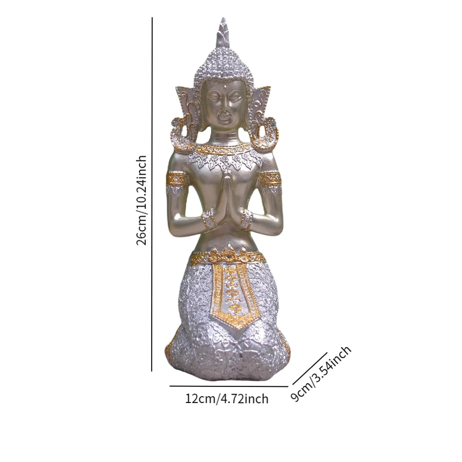 Статуя Будды тайская статуэтка фэн-шуй смола молитвенная статуя скульптура для