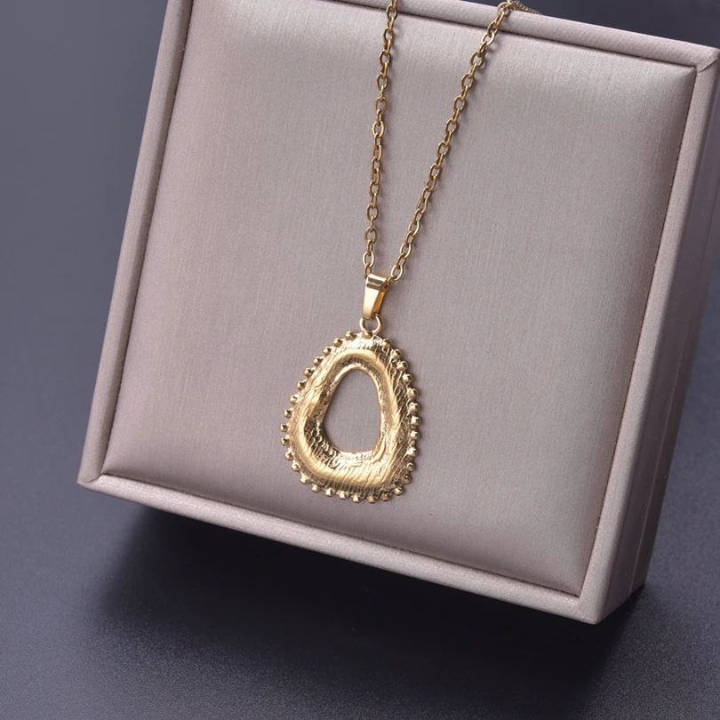 1 шт. Необычные Ожерелья неправильной формы для женщин и мужчин полый кулон