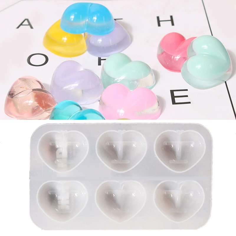 

Love Butt Shape Keychain Silicone Mold with Hole Keyring Pendant Handmade Mold Valentine's Day Birthday Gift Jewelry